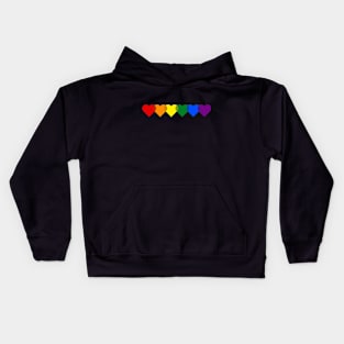 Pride Hearts Kids Hoodie